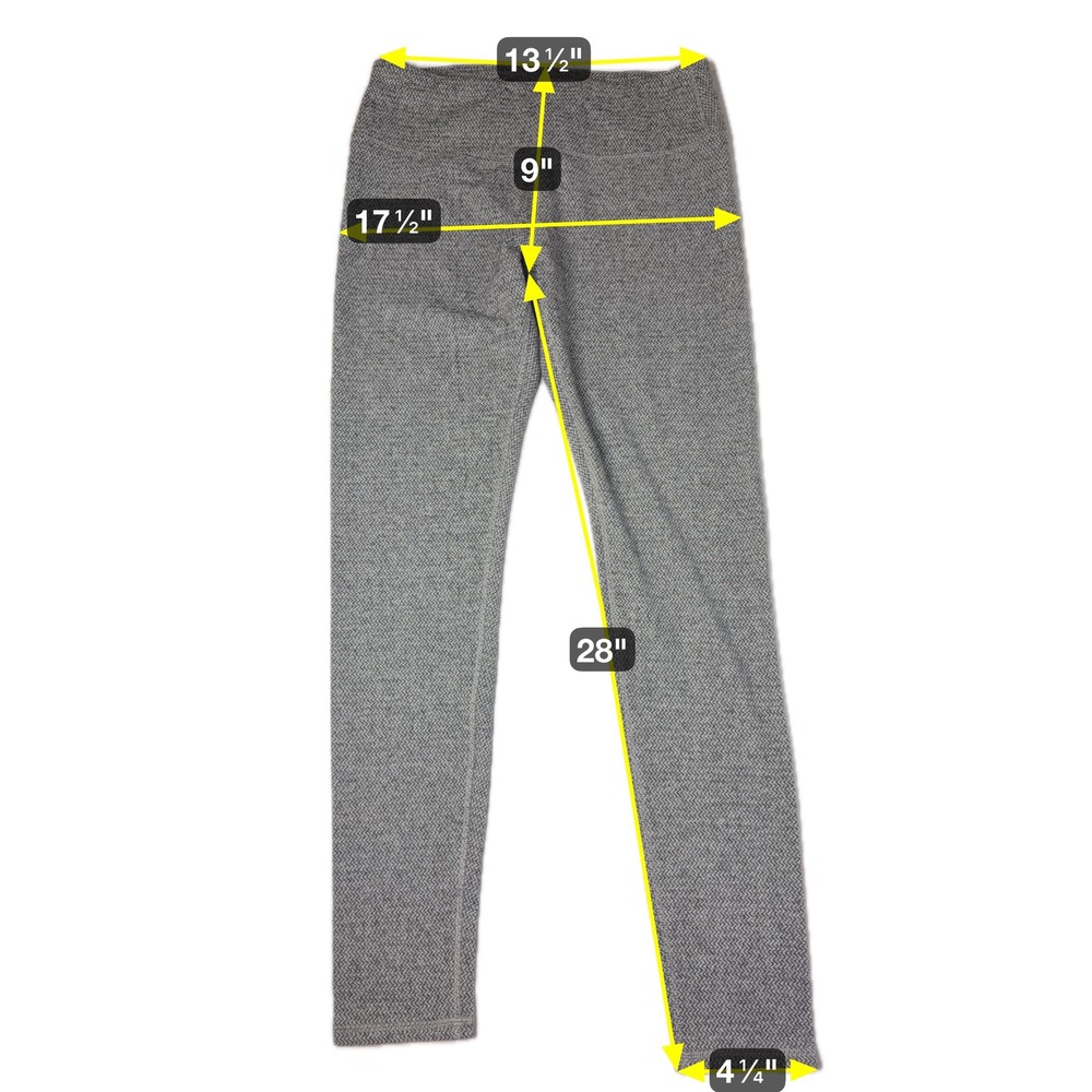 Kyodan Outdoor Gray Chevron High Waist Leggings Running Athletic Womens Sz Large - Picture 9 of 9